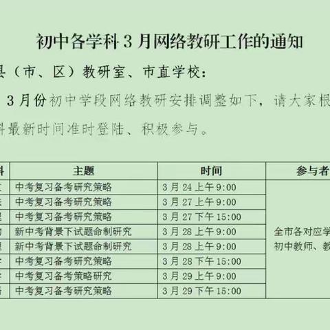 不负韶华，研学共进——广平县第三中学教师网络研修活动