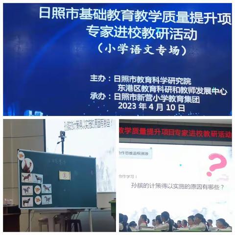 【巨峰中小朱永芳】同课异构展新意 课标落实放异彩——日照市基础教育教学质量提升项目专家进校教研活动心得