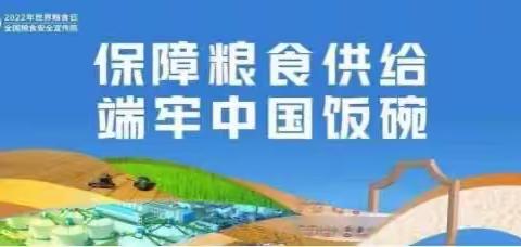 保障粮食供给 端牢中国饭碗—黄前镇谷家泉小学小学国家粮食安全周活