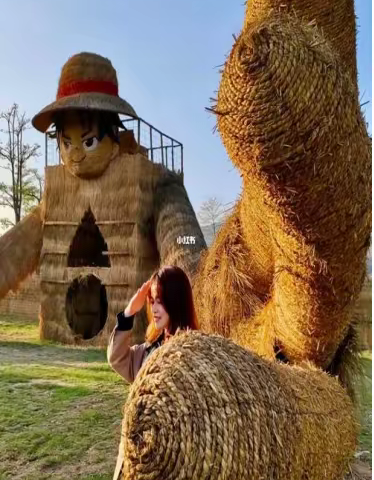 三春集镇开展非遗文化展览进春博园活动