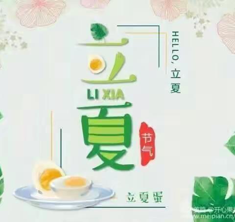 你好！立夏🍉——培训中心第四幼儿园小三班二十四节气活动