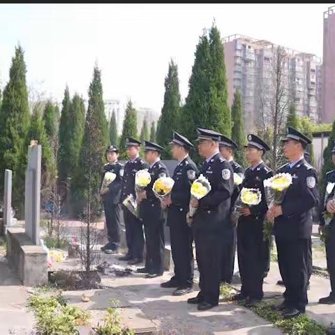 沙井派出所开展“致敬·前行”向刘稳同志学习清明祭扫活动