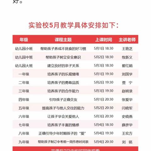 常安镇北楼中心五月义方家长学校掠影