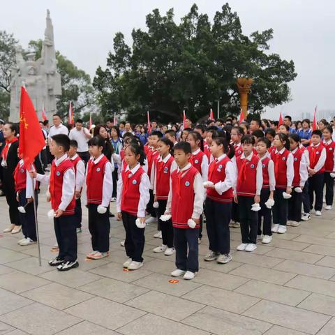 “传承红色基因 缅怀革命先烈”百色市右江区龙景第三小学参加“我想对你说”清明祭英烈系列活动