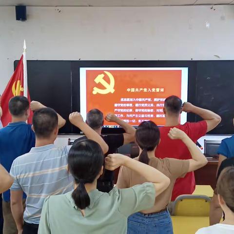 洋浦干冲小学党支部开展庆“七一”系列活动