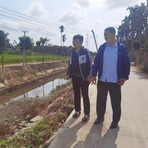 崖州区政协副主席朱肖蔓巡查拱北水