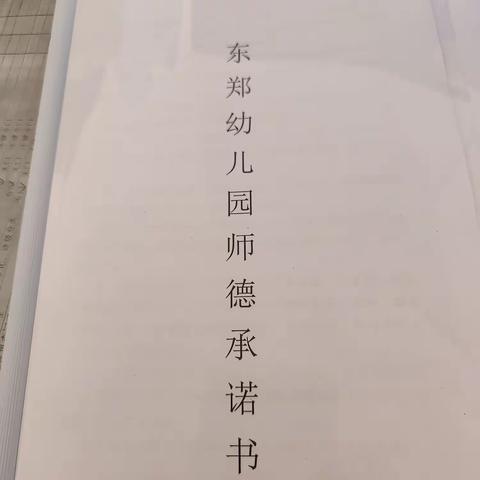 东郑幼儿园师德师风学习