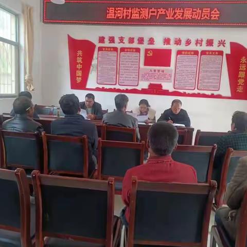 温河村开展监测户菜单式产业项目奖补申报工作