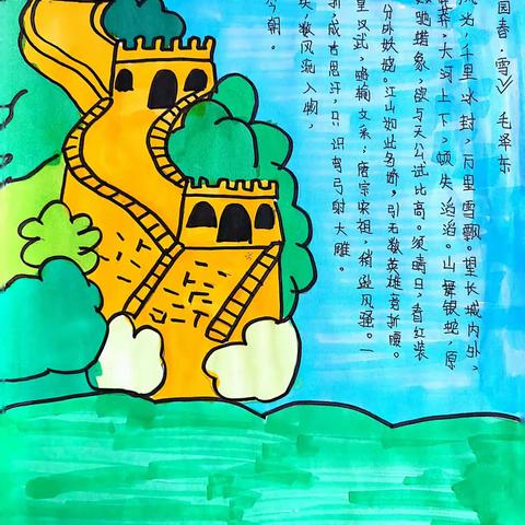 奋斗的历程——六年级红色诗集作品展示