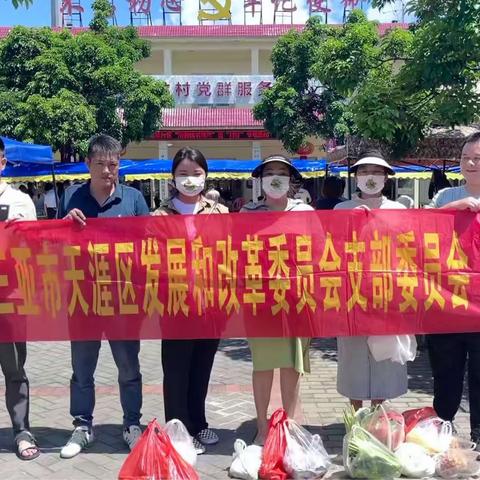 天涯区发改委组织参加“消费助农集市”进“村庄”专场活动