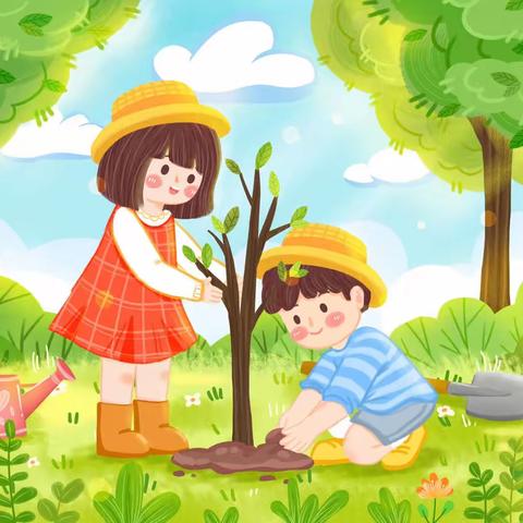 “爱上小树苗，我与小树共成长”——丰华苑幼儿园中班植树节活动