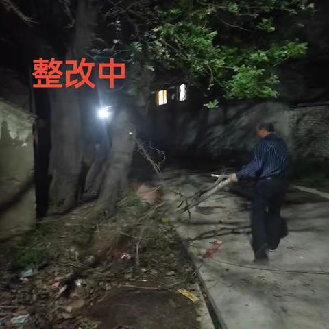 连夜奋战整人居     立行立改见行动