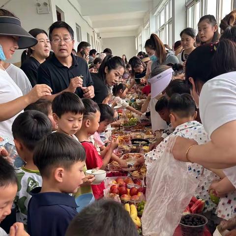 车夫山镇中心幼儿园庆端午吃大席农村民俗文化活动