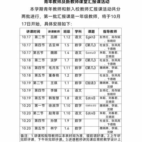 新蕾绽芳华 教研促成长 --莒南县第三小学青年教师及新教师汇报课