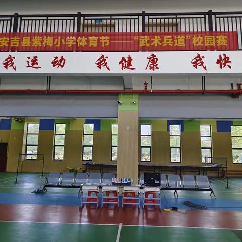 安吉县紫梅小学体育节——“武术兵道”校园赛开赛啦！