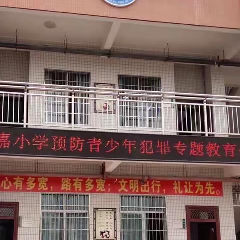 法治副校长进校园，普法教育促成长——汝嘉小学预防青少年犯罪专题教育会