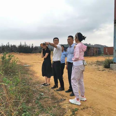 县综合行政执法局到香水湾调研临时建筑物构筑物拆除工作进展情况