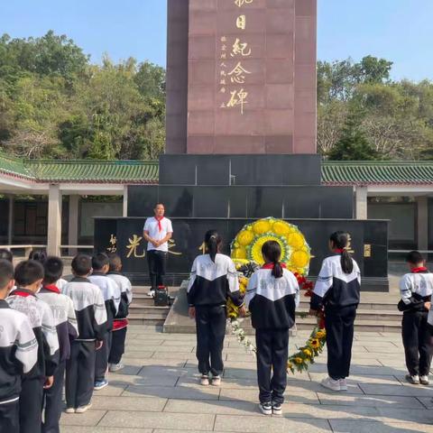 芒棒中心校清明节扫墓活动