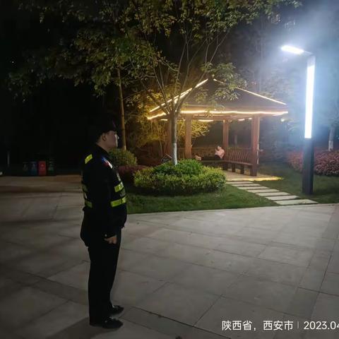 精细化管理检查城市亮化工作