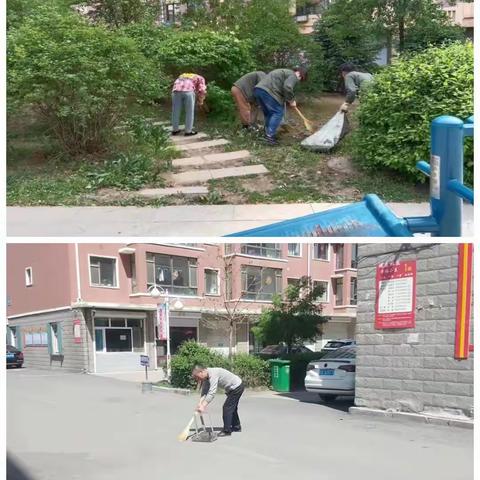 城郊街道健康社区开展周末“环境卫生清洁日”活动