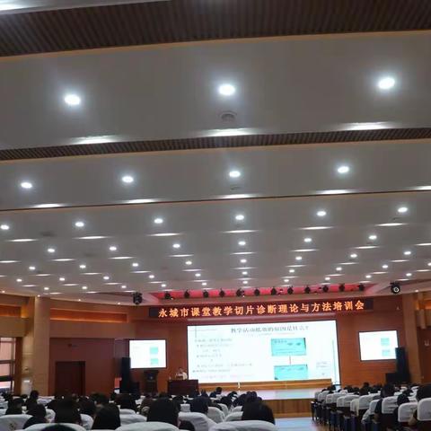 夏日晴光好      蓄力正当时——永城市课堂教学切片诊断理论与方法培训会