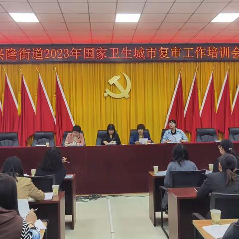 兴隆街道召开2023年国家卫生城市复审工作培训会