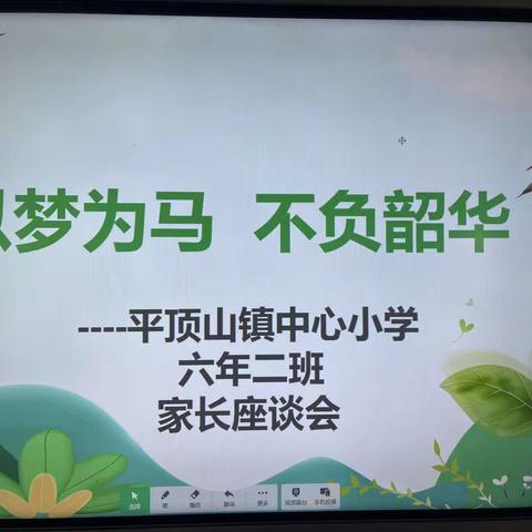 “以梦为马，不负韶华”六年二班家长座谈会