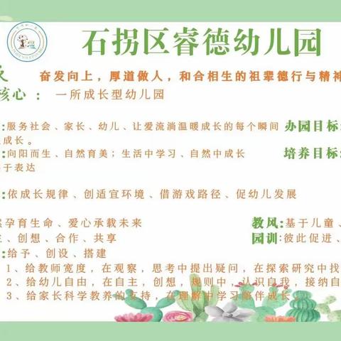 【园所动态】聚焦区域活动，优化观察指导——石拐区睿德幼儿园开展区域活动教研