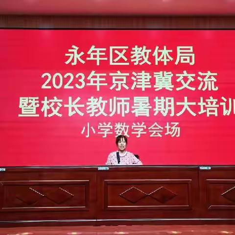 名师指引 聚力前行—永年区教体局2023年小学数学暑期培训