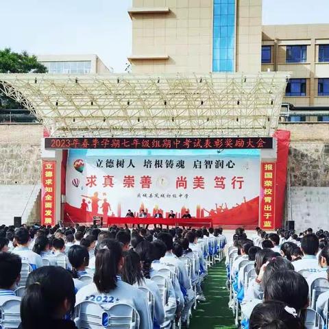 榜样在身边 奋进有力量——凤城初中七年级组2023年春季学期期中考试表彰大会