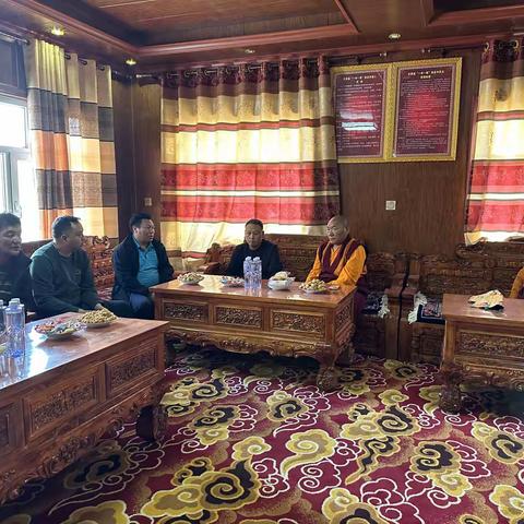 格孟乡到辖区各寺庙开展近期重点工作