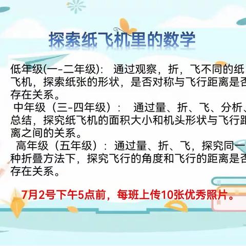 【五一路小学时讯】期末展示季之纸飞机里的数学