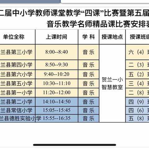 赛课促成长  精彩齐绽放 贺兰县第二届“四课”（新入职教师达标课）比赛暨第五届“推