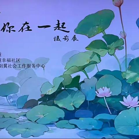 金山街道幸福社区开展“荷”你在一起摄影展活动