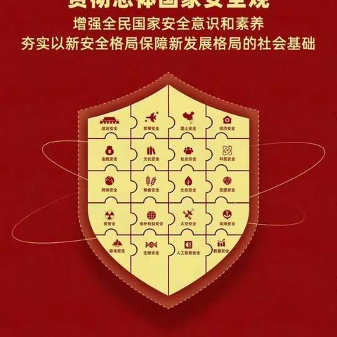 请党放心，国安有我——政治安全。和田市第五中学8年级16班国家安全教育日活动