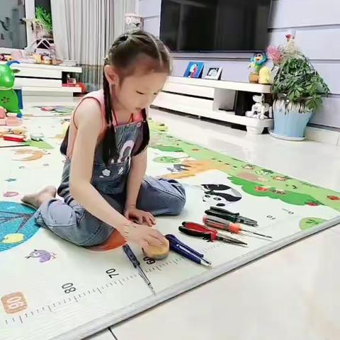 金牌幼儿园花羊羊班五月份主题活动我是生活小帮手----小工具大妙用