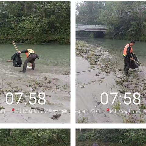 徐堰河二标段河道、绿道以及绿化日常管护情况