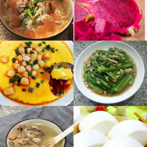 茶山幼儿园第六周幼儿食谱