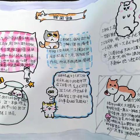 特色作业制作成长纪念册-蒲东街道实验小学六三班