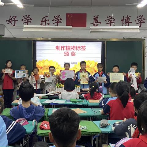 走进春天的名片，感受植物的世界 ——上饶市第三小学四年级“制作植物标牌”科技活动