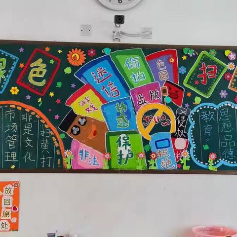 护苗·绿书签，我们在行动——亳州市第一小学四年级黑板报评比活动