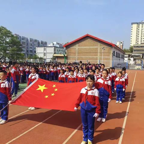 【关爱学生 幸福成长】“宜珍爱生命  预防溺水”丛台区曙光小学北校区升旗仪式