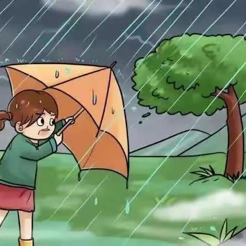 柳树镇中心小学雷雨大风天气预警