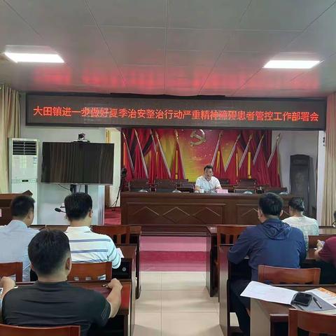 大田镇进一步做好夏季治安整治行动严重精神障碍患者管控工作