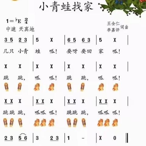 精彩纷呈—音乐律动《小青蛙找家》定陶区第四实验小学一年级音乐线上教学活动