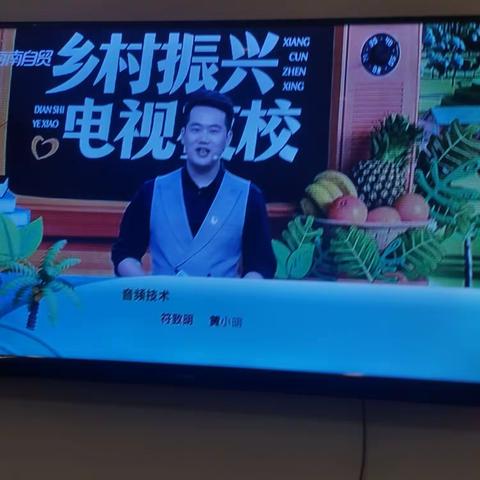 长北村组织观看第58期海南省乡村振兴电视夜校