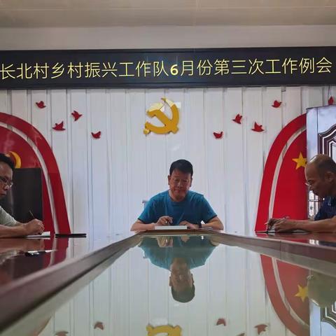 长北村乡村振兴工作队组织召开2023年6月份第三次工作例会