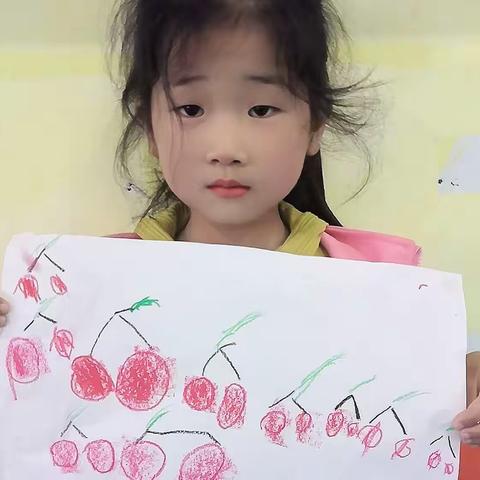 宏升上白幼儿园美术作品（樱桃）