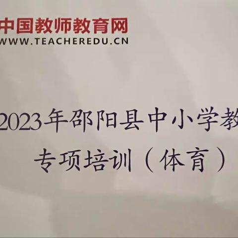 2023年中小学教师体育培训活动