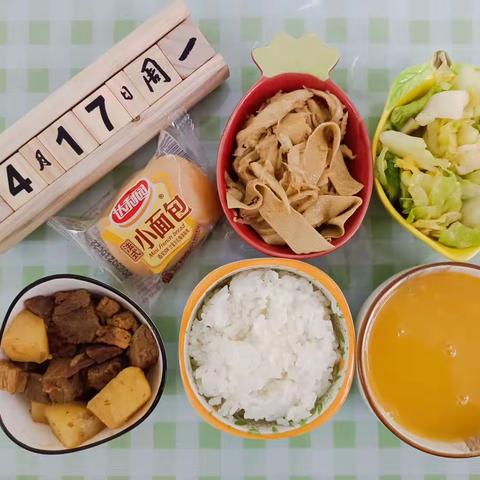 美好“食”光，“食”在幸福——杜集区子张幼儿园第十一周食谱